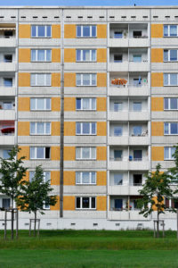 Plattenbau,social housing,Dresden,Free State of Saxony,Germany,Europe Plattenbau,social housing,Dresden,Free State of Saxony,Germany,Europe